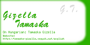 gizella tamaska business card